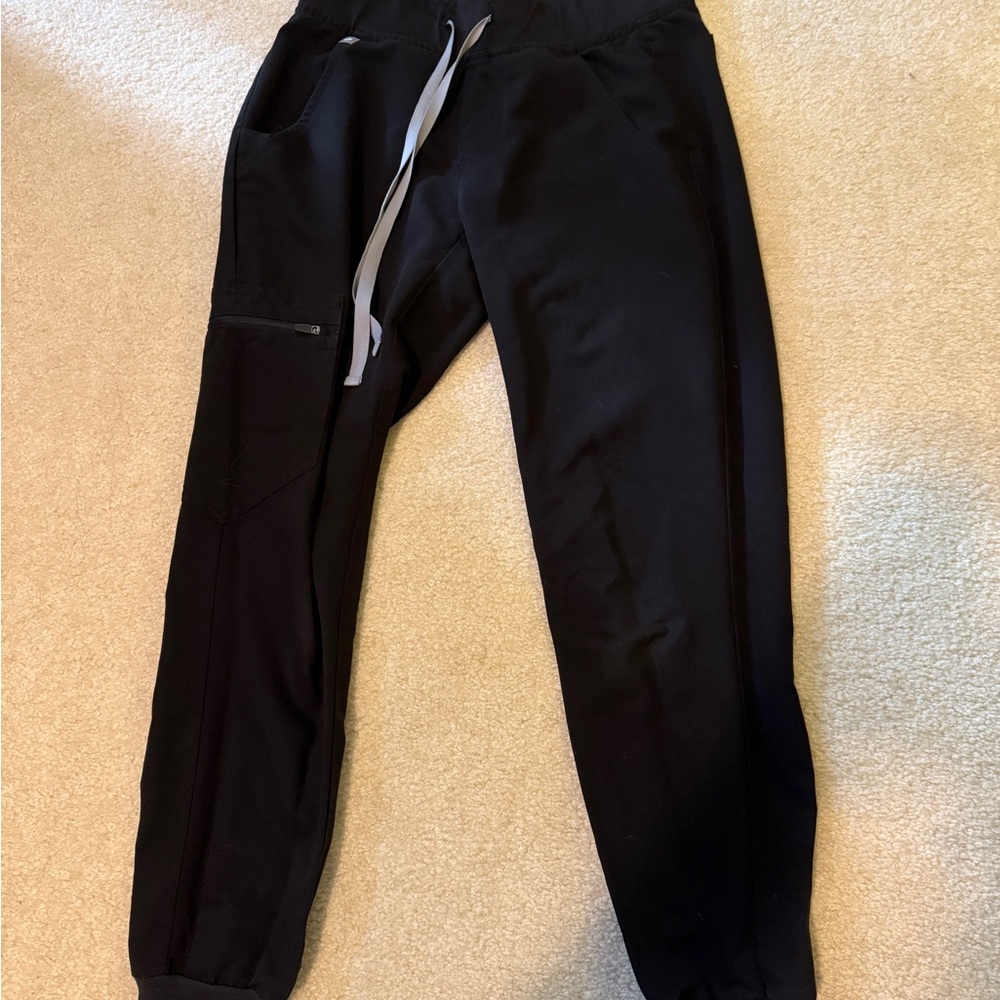 Fig’s Women’s Black XXS Petite Jogger Scrub Pants